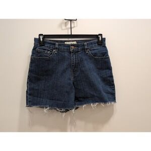 Levi's Women's Relaxed 559 Boot Cut‎ Jeans Turned Distressed Shorts Size 8